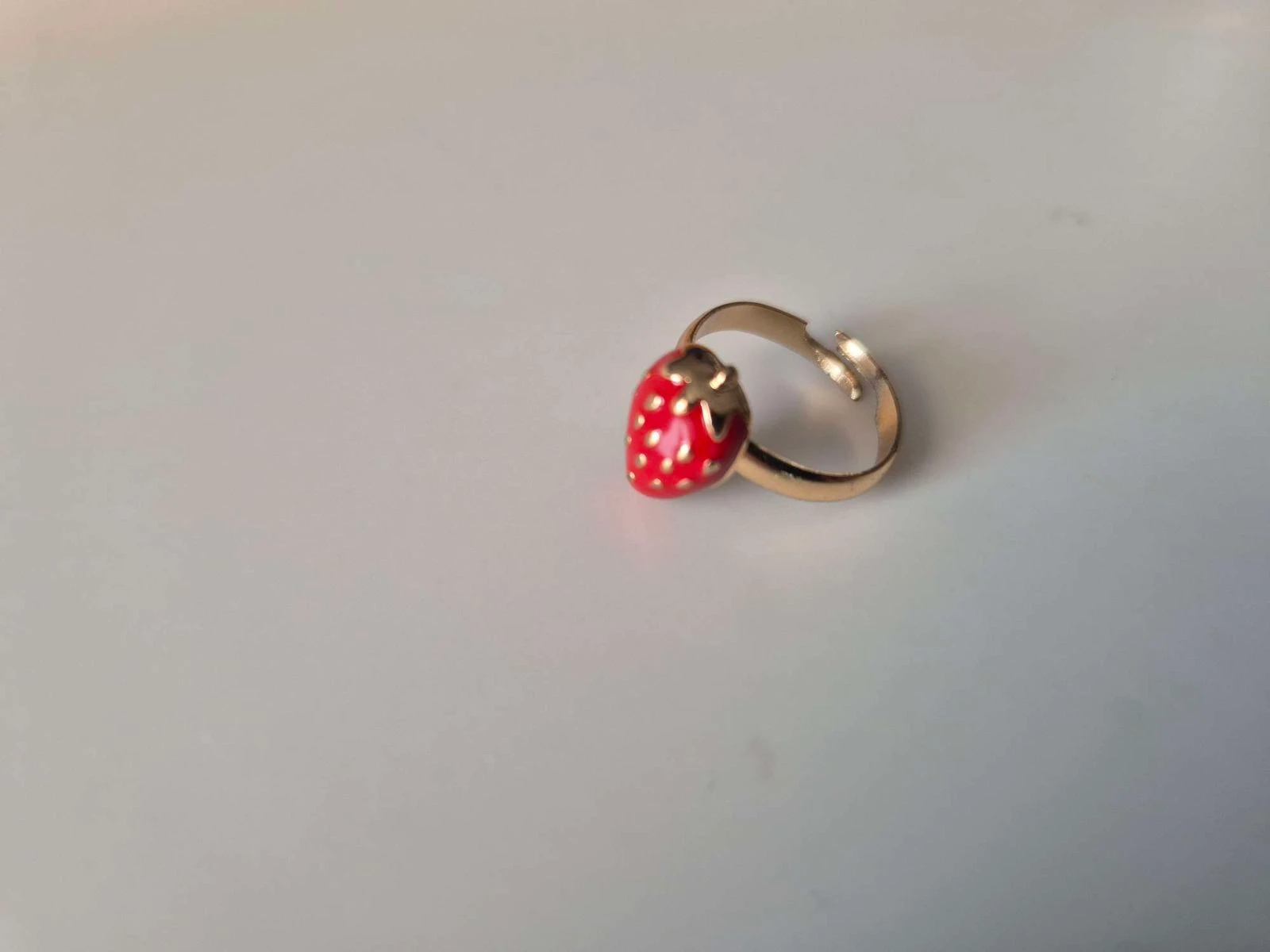 Super zachte gouden aardbei aanpasbare ring – photo 2